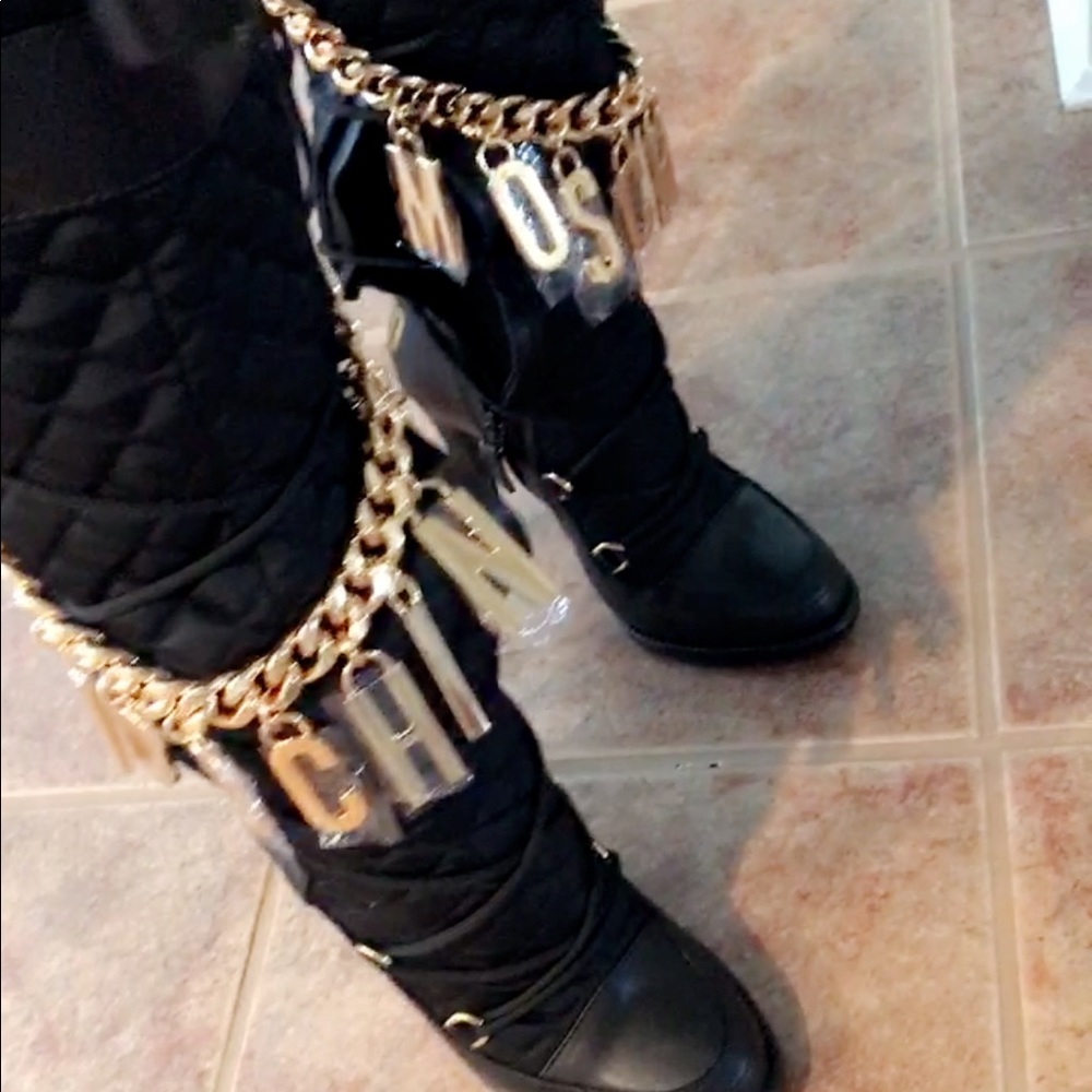 Moschino h&m over knee boots size 6 new - Picture 3 of 4